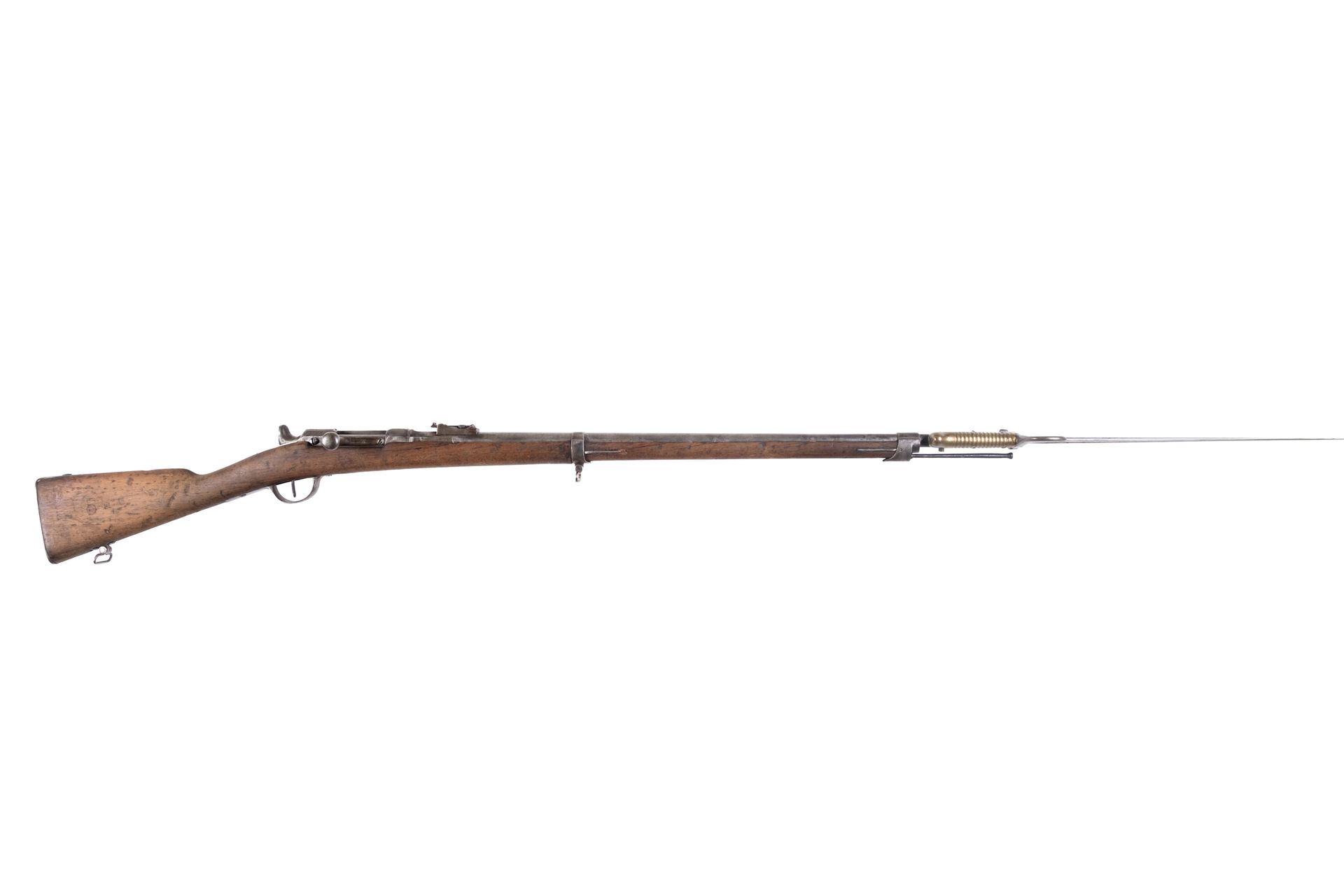 Null Infantry rifle Chassepot model 1866, S 1868.

Round barrel with sides with &hellip;