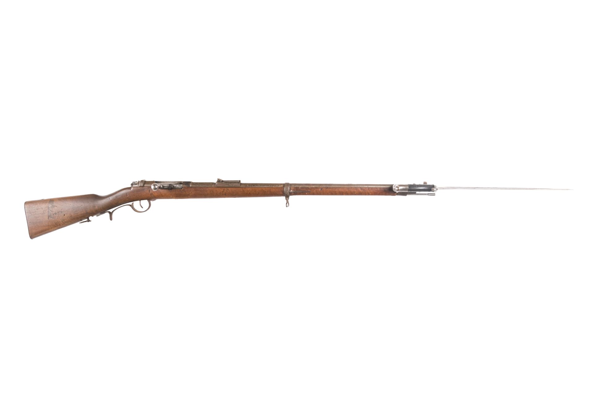 Null Rifle of hunter model 1871, gauge 11 mm. 

Round rifle, with rise, with sid&hellip;