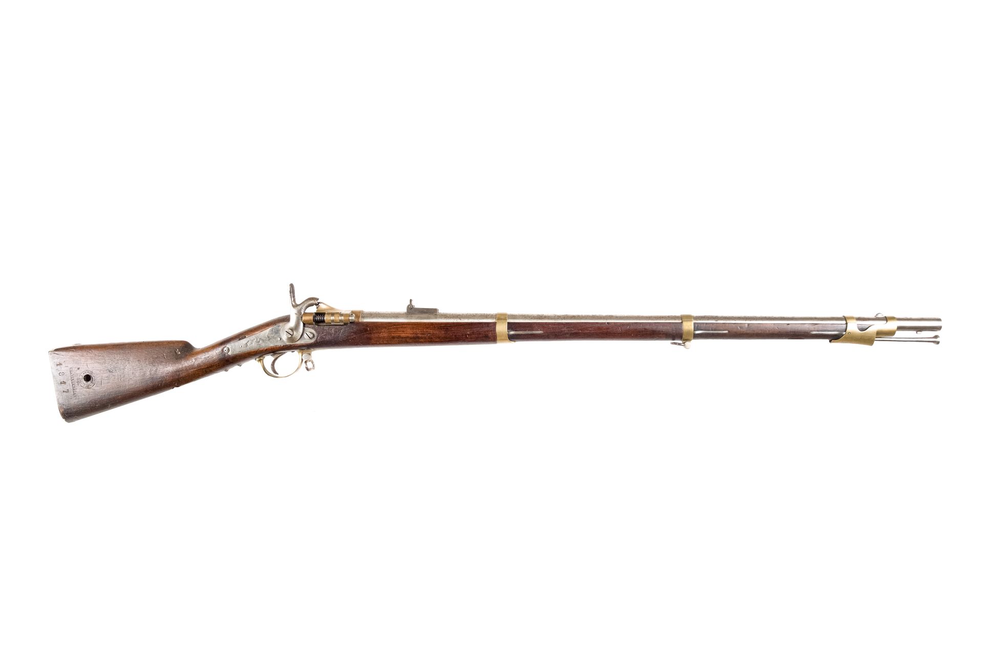 Transformed dragon rifle with snuffbox 1867. Round bar… | Drouot.com