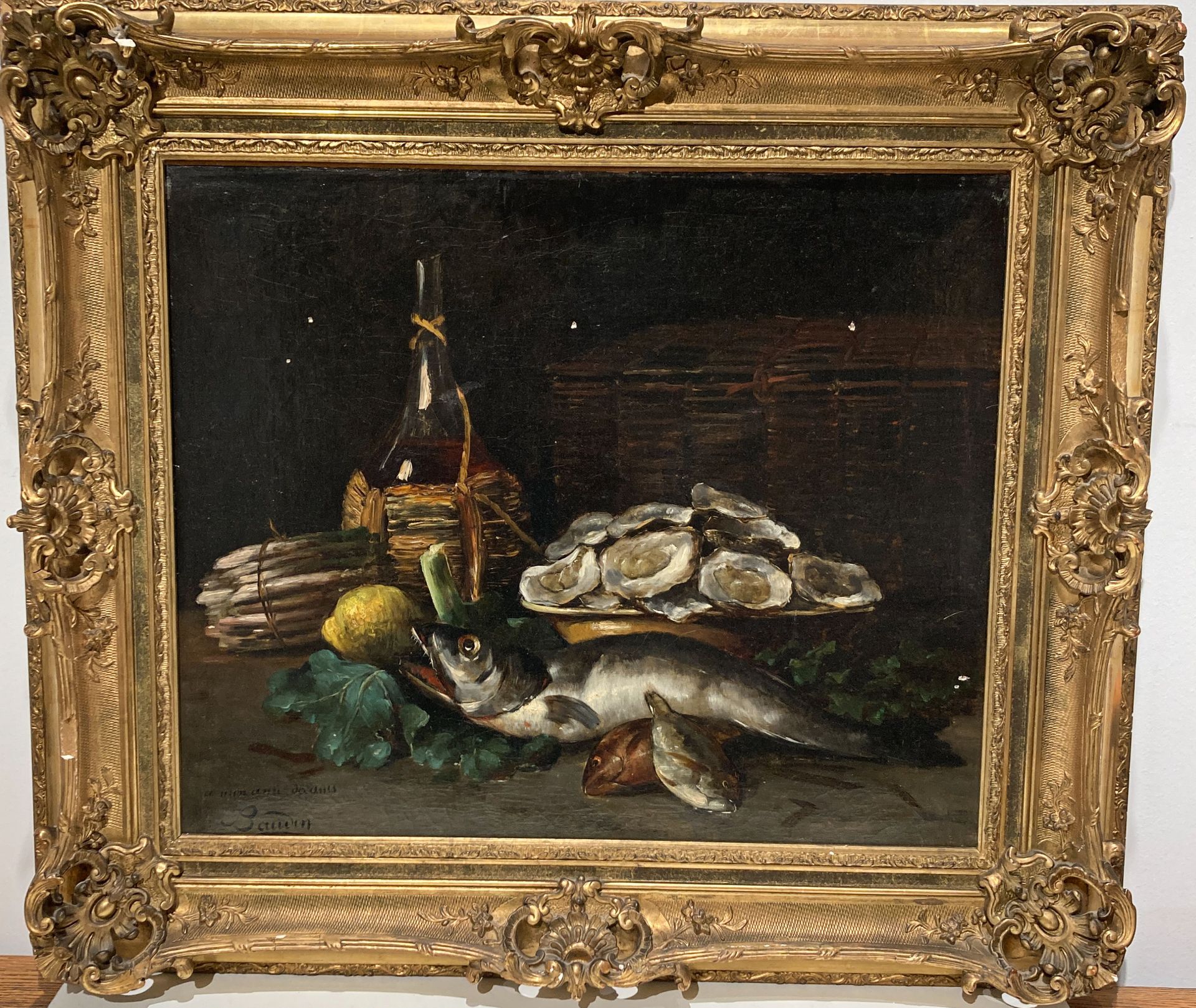Null 让-巴蒂斯特-鲍丁 (1851-1922)

从捕鱼返回

布面油画

左下角署名并献给迪卡尼斯

55 x 66 厘米