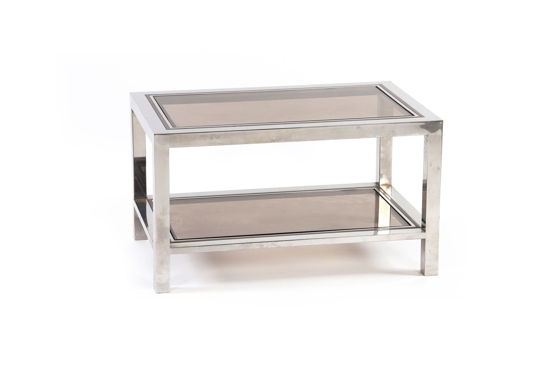 Null FRENCH WORK (XX)

Coffee table. Circa 1970

Chromed metal and glass 

45 x &hellip;
