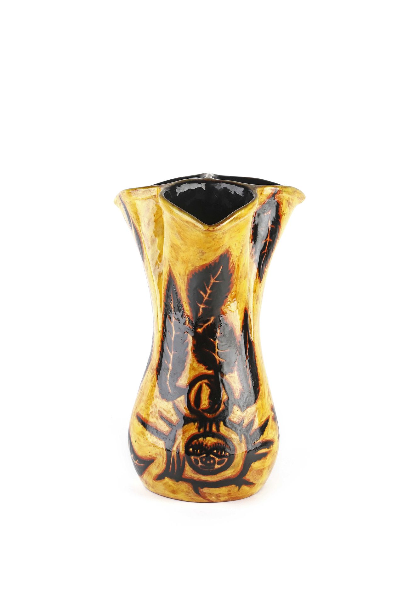Jean LURÇAT (1892-1966) 花瓶
陶器 
签名
H.40厘米。
圣维琴斯，约1955年

陶器花瓶 已签名
H.15.75英寸
