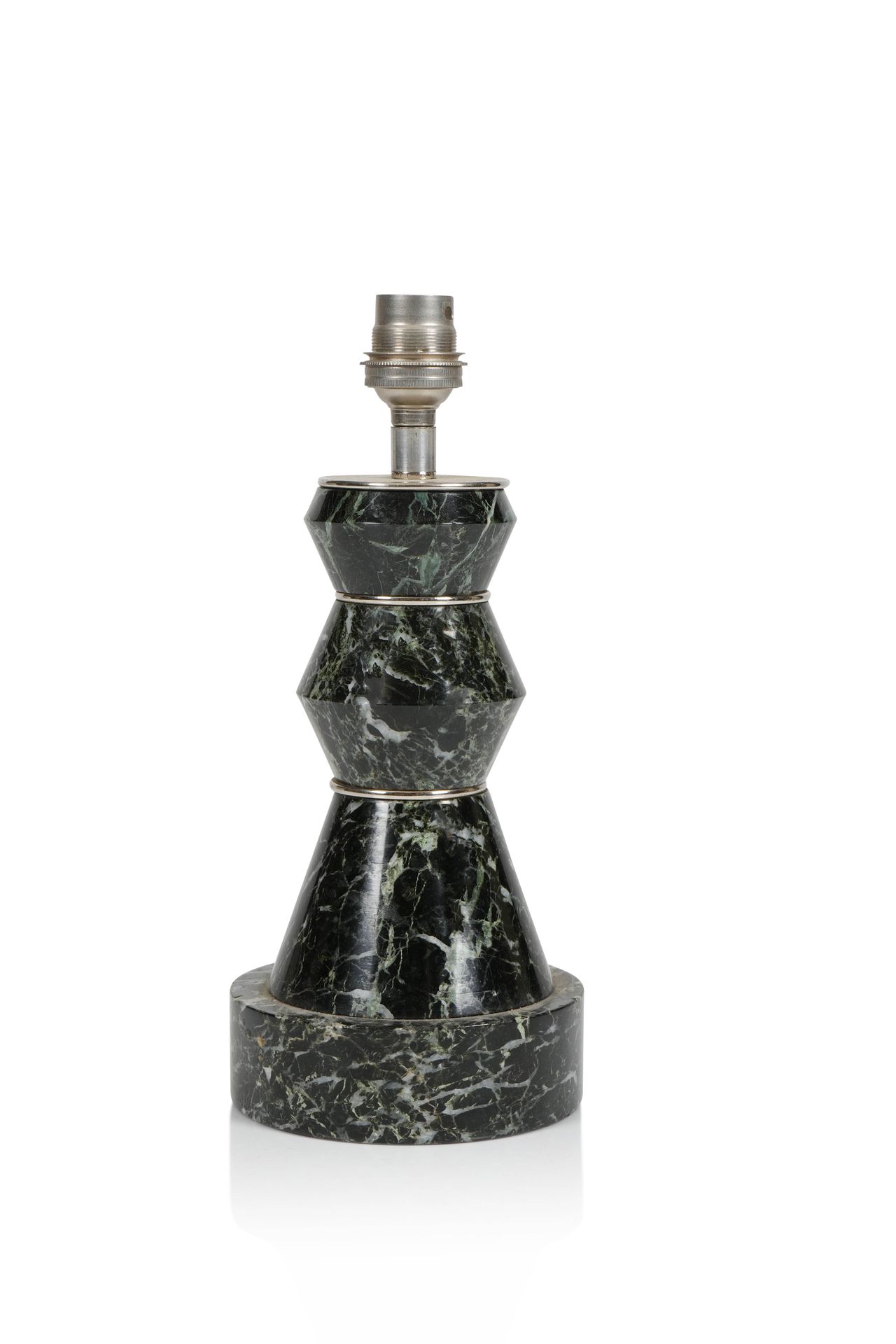 TRAVAIL FRANÇAIS French work. Marble lamp base H. 25 cm. Circa 1960