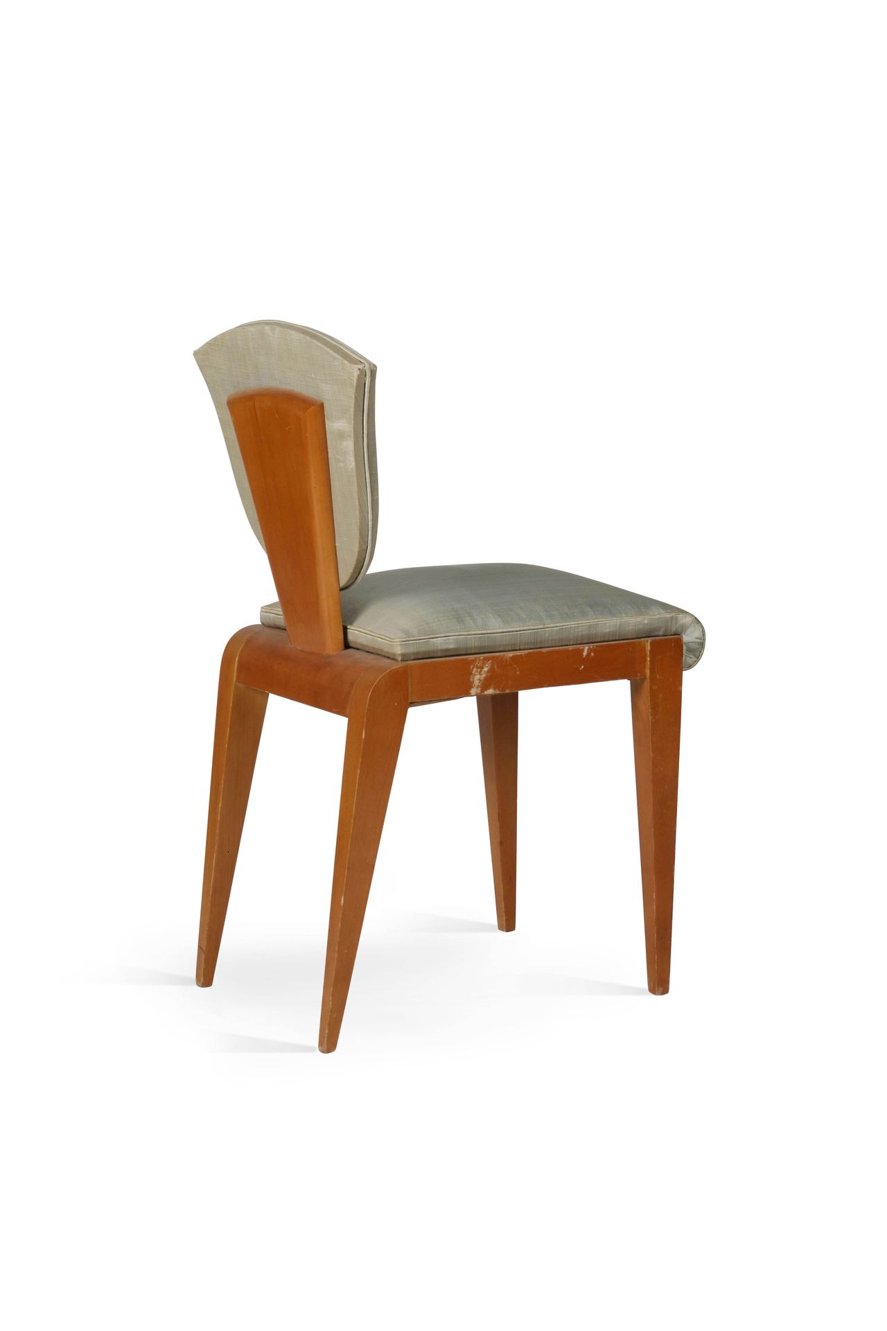 TRAVAIL FRANÇAIS French work Wooden chair 80 x 38 x 40 cm. Circa 1940