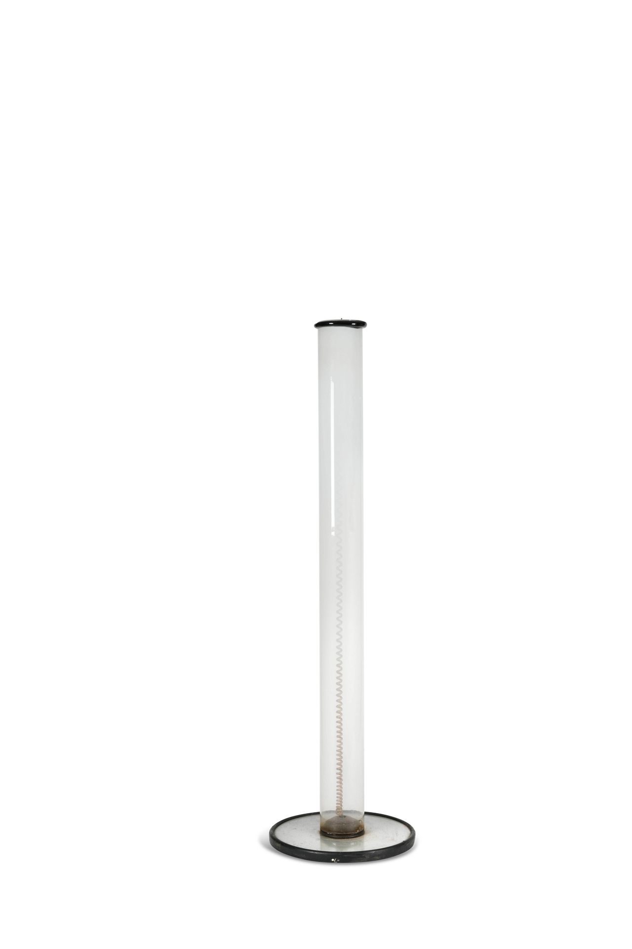 TRAVAIL ITALIEN Italian work Floor lamp Glass, metal, rubber H. : 160 cm.Circa 1&hellip;
