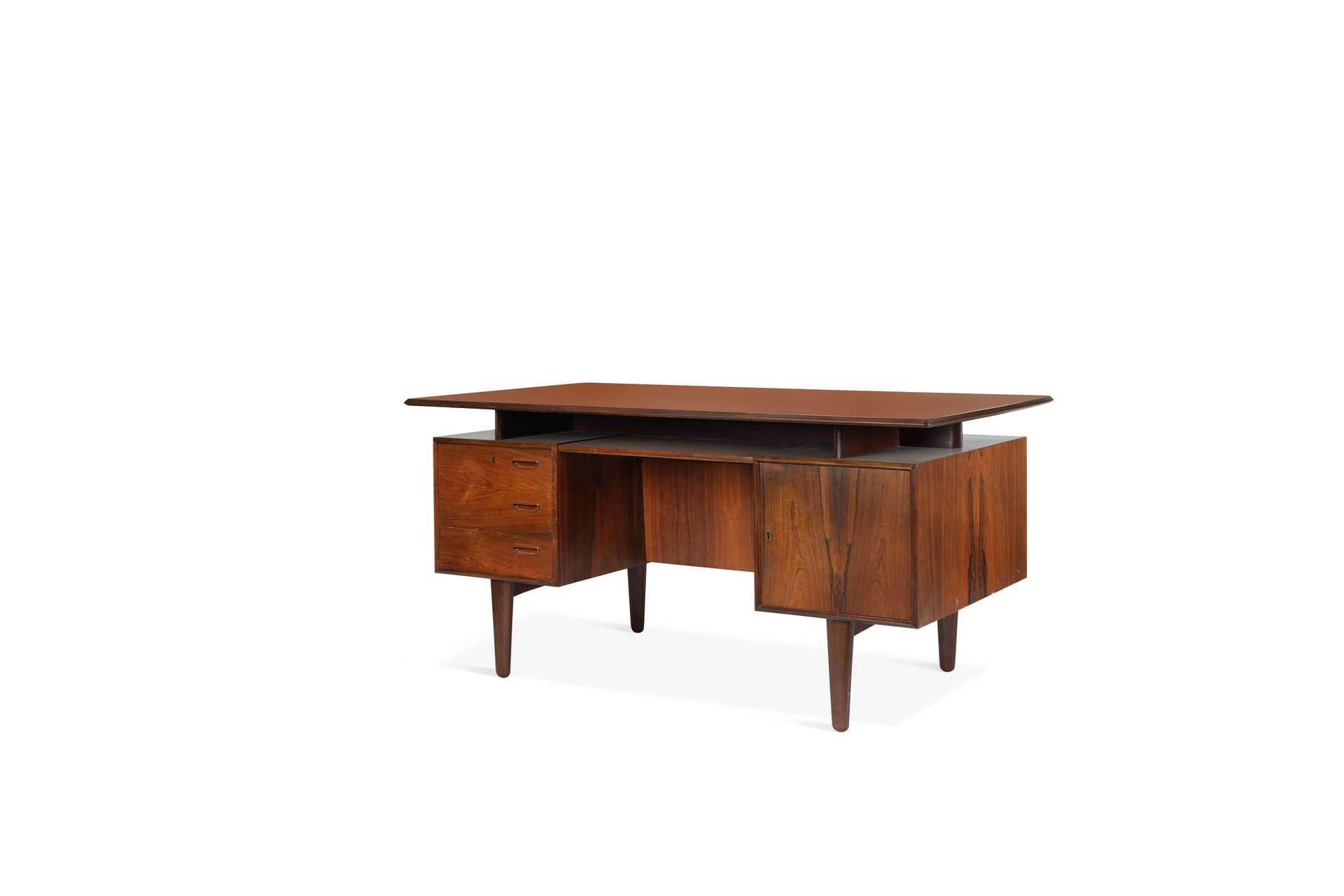 TRAVAIL SCANDINAVE Scandinavian work Wooden desk 73 x 145.5 x 74.5 cm. Circa 196&hellip;