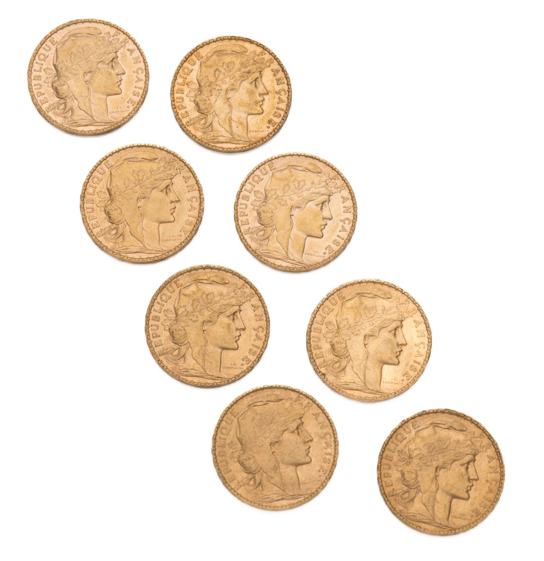 Null FRENCH REPUBLIC
20 francs gold Marianne Cop. 1902 (4 ex) / 1909 (4 ex)
weig&hellip;