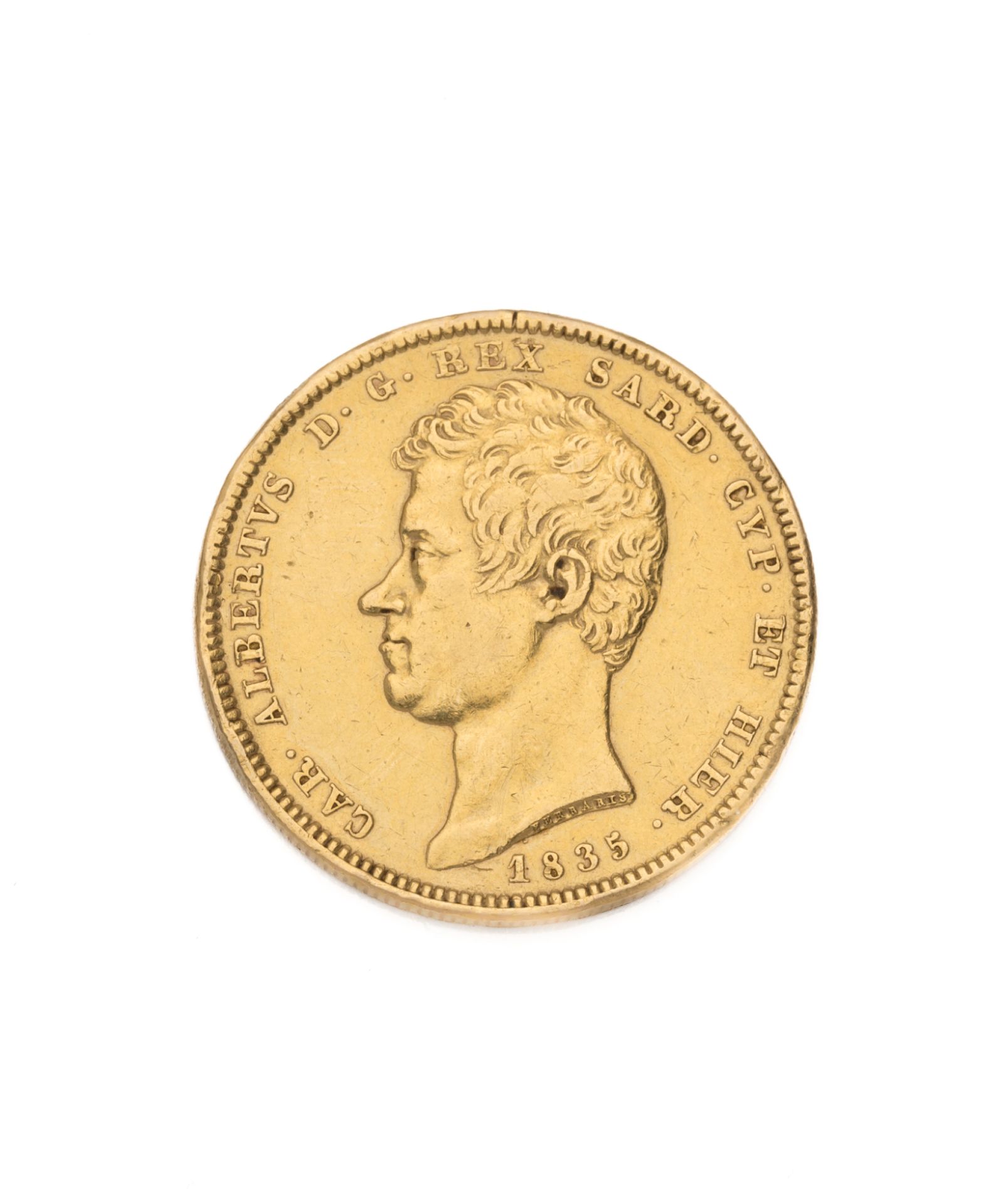 Null ITALIEN, Königreich Sardinien
100 Lire, Karl Albert. 1835 Turin
Gewicht: 32&hellip;