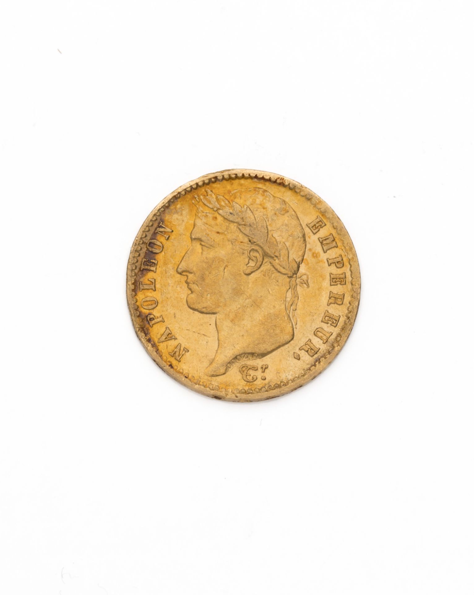 Null FIRST EMPIRE
20 franc gold, Napoleon emperor head. 1808 A 
weight : 6,45 g