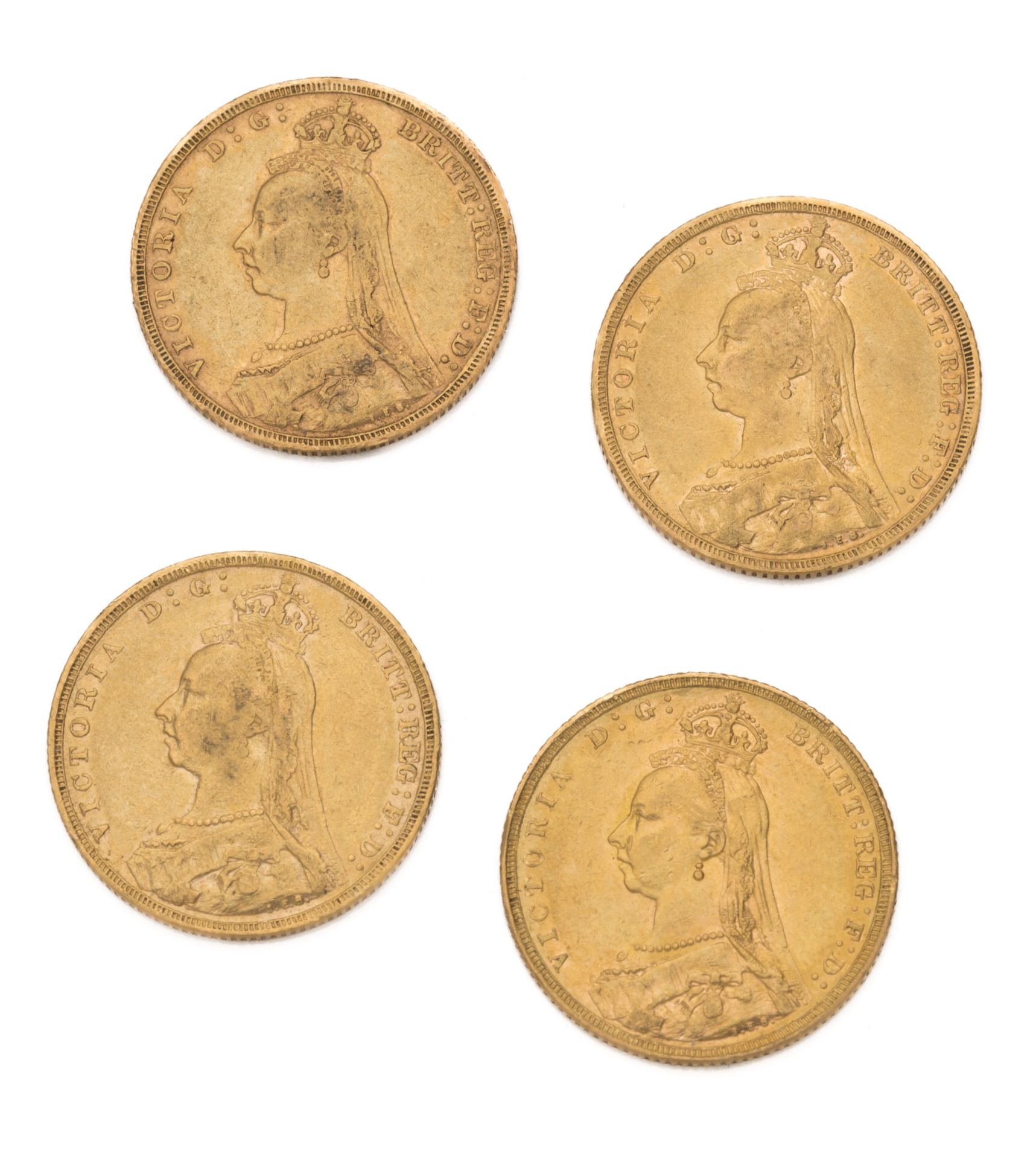 Null GRAN BRETAÑA
Soberano de oro, Victoria. 1888-1889-1890-1892
Peso : 31,81 g