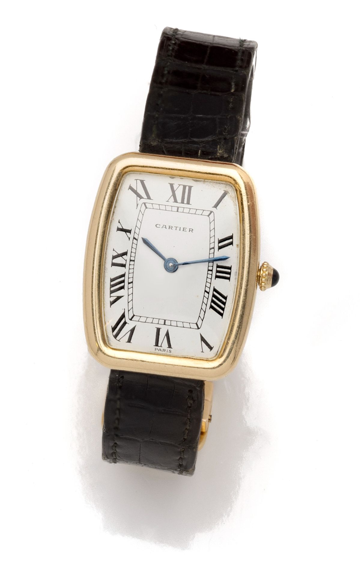 Null CARTIER FABERGÉ
Armbanduhr aus 18 Karat Gold (750 Tausendstel), weißes Lack&hellip;