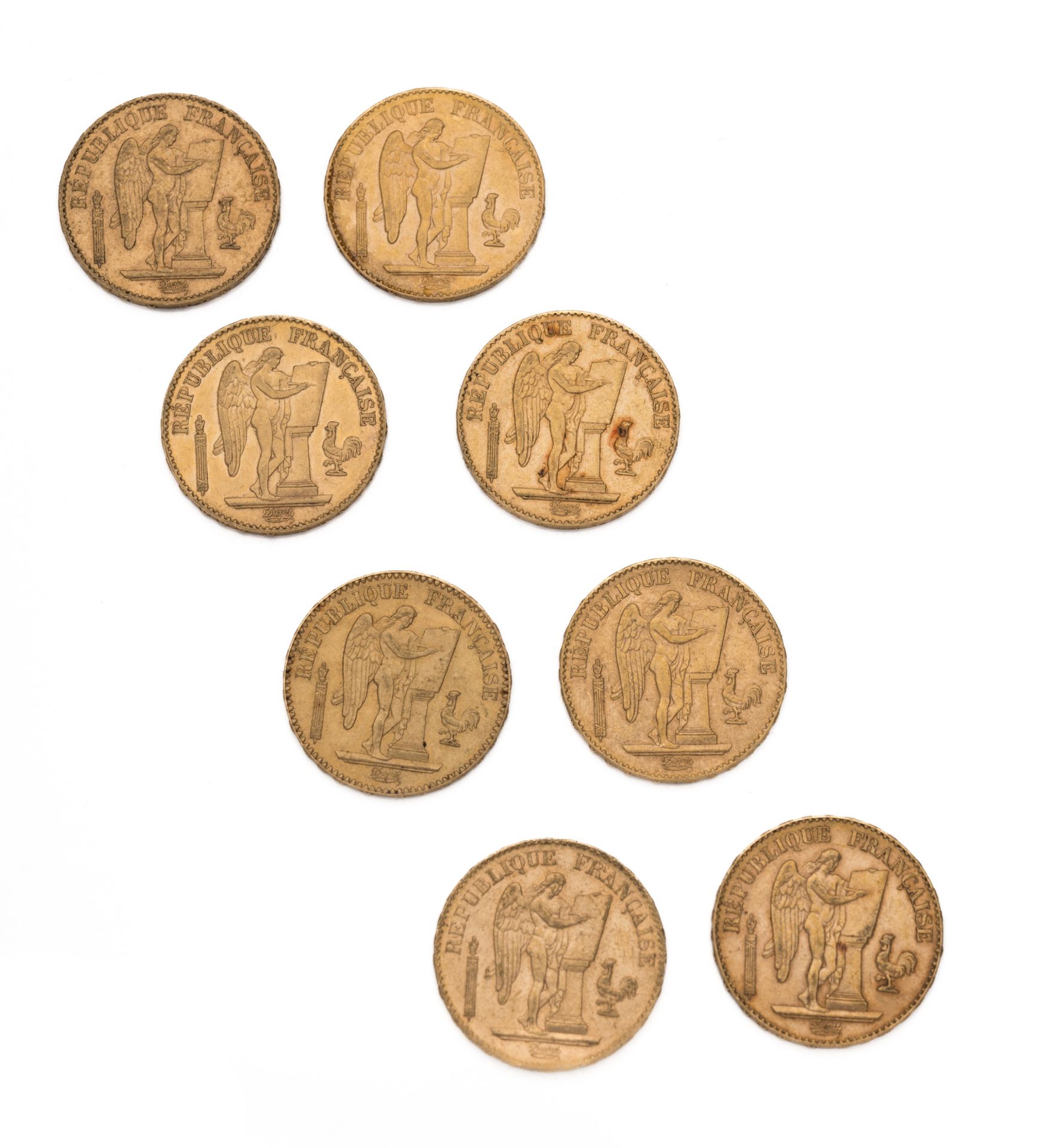Null IIIrd REPUBLIC
20 francs gold, Genie . 1887 (2 ex) / 1890 (2 ex) / 1896 (2 &hellip;
