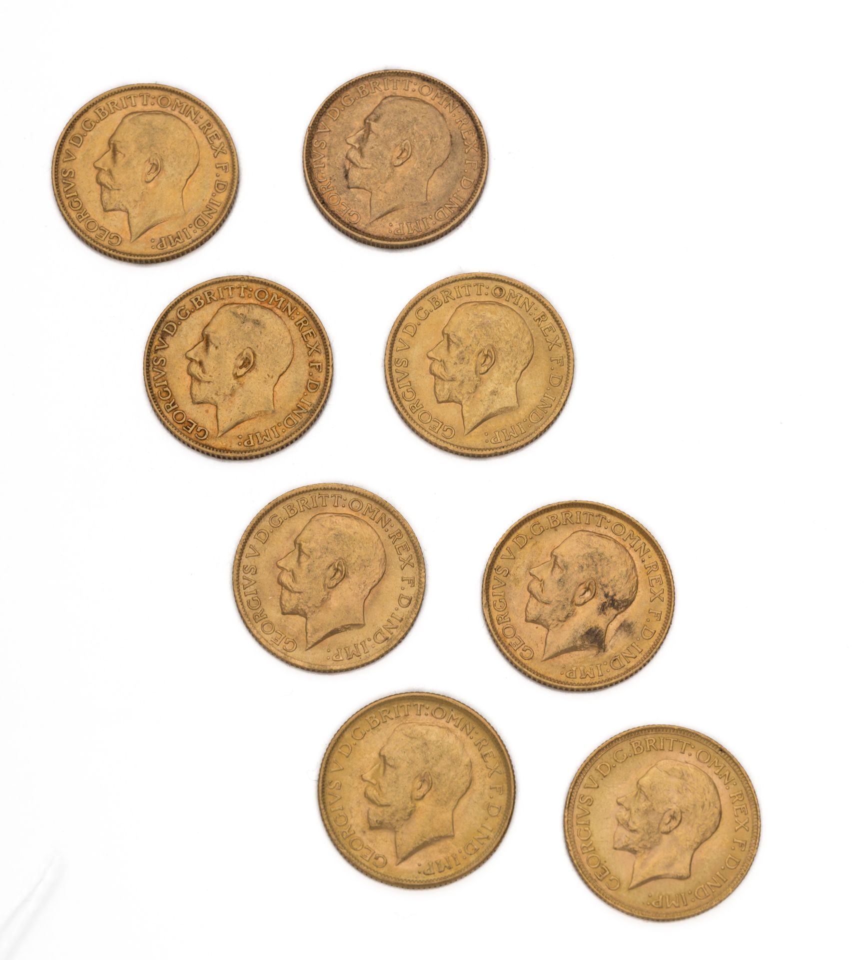 Null GROSSBRITANNIEN
Sovereign Gold, Georg V. 1911 (2 Ex.)-1912 (3 Ex.)-1914-191&hellip;