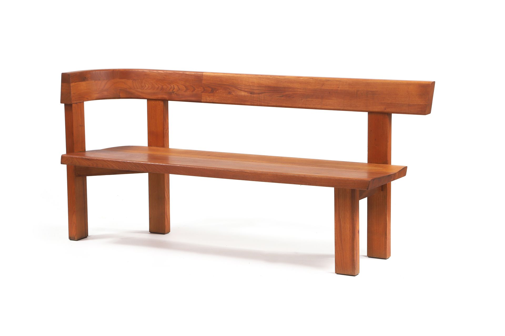 Null Pierre CHAPO (1927-1987) Bench known as S35 L Orme Circa 1970 84 x 188 x 7.&hellip;