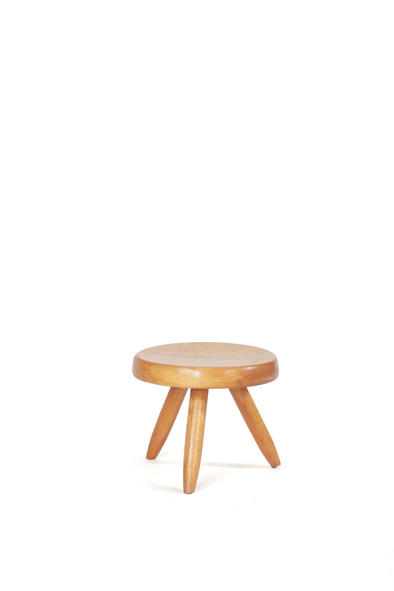 Null Charlotte PERRIAND (1903-1999) Stool called Berger Ash 27 x 30 cm. Circa 19&hellip;