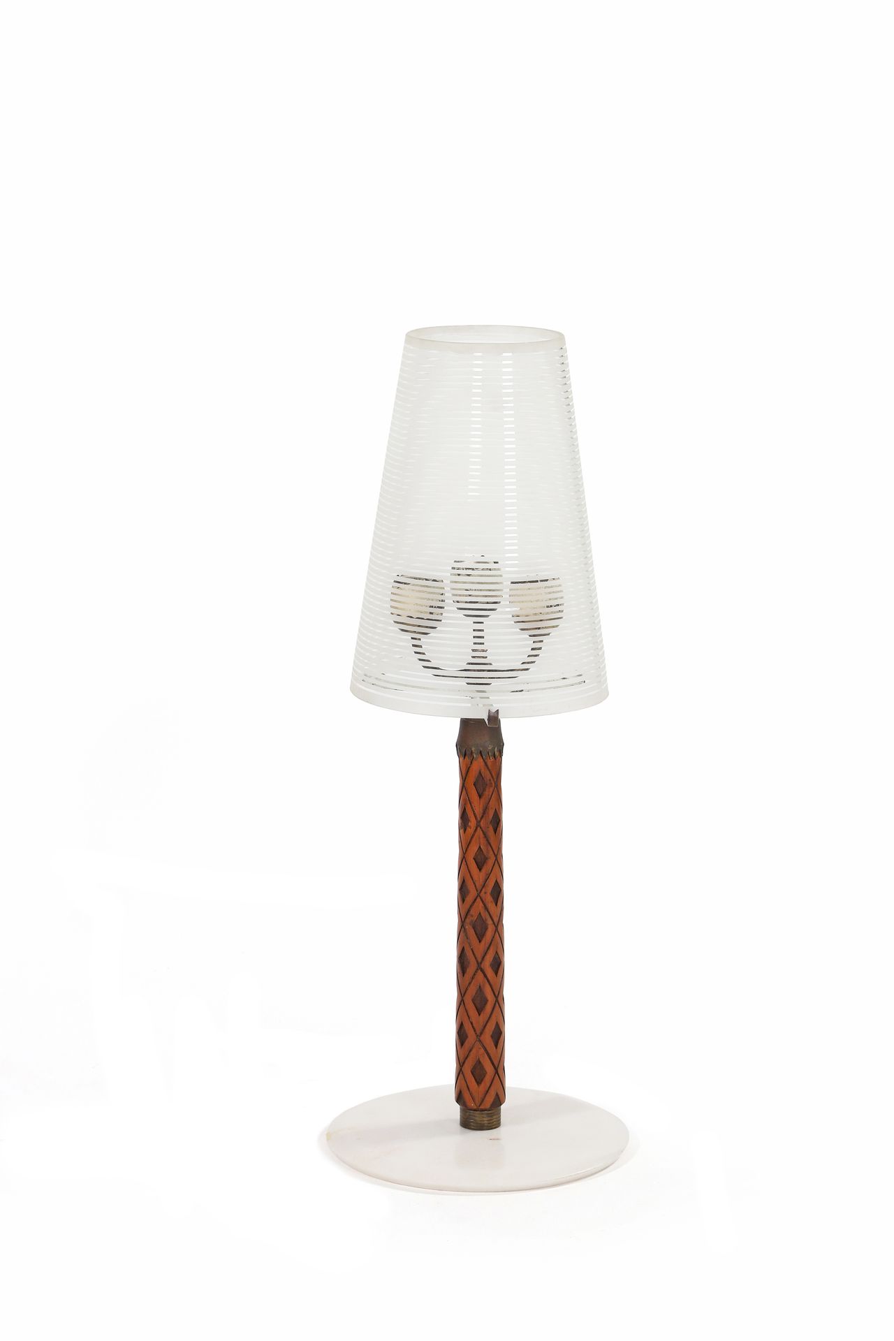 Null FONTANA ARTE (XX) attributed to Table lamp Marble, metal, brass, wood H. : &hellip;