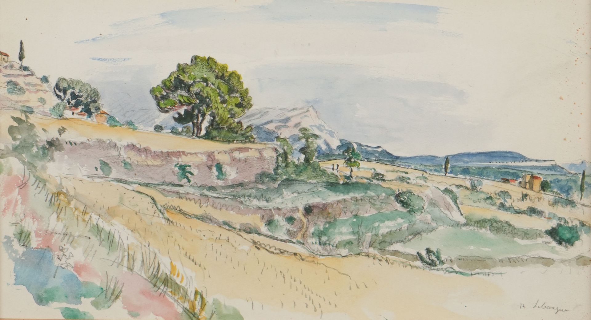 Null Henri LEBASQUE (1865-1937)
Paysage de Provence
Aquarelle
Signée en bas à dr&hellip;