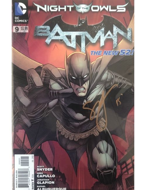 Null BATMAN, The New 52 #9, signed by Scott SNYDER, Certificate of authenticity