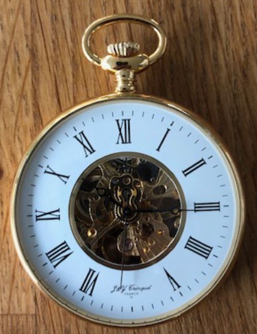 Null Reloj de bolsillo esqueleto J&Y TRINQUET, diámetro 46mm, automático, entreg&hellip;