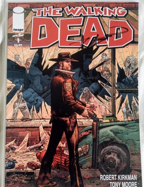 Null Comics, The Walking Dead #1, a todo color firmado por Robert Kirkman, certi&hellip;