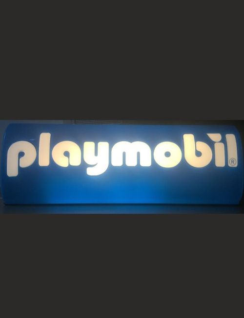 Null Illuminated advertising sign PLAYMOBIL, length 117cm height 41cm, thickness&hellip;
