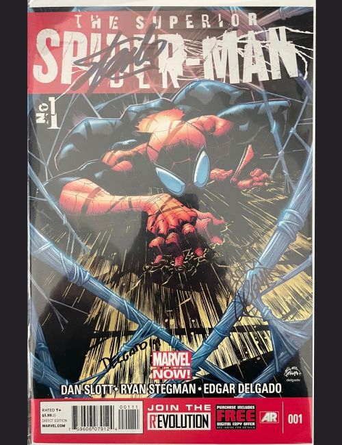 Null THE SUPERIOR SPIDERMAN #1, signed by Stan Lee, delgado and Stegman, with ce&hellip;