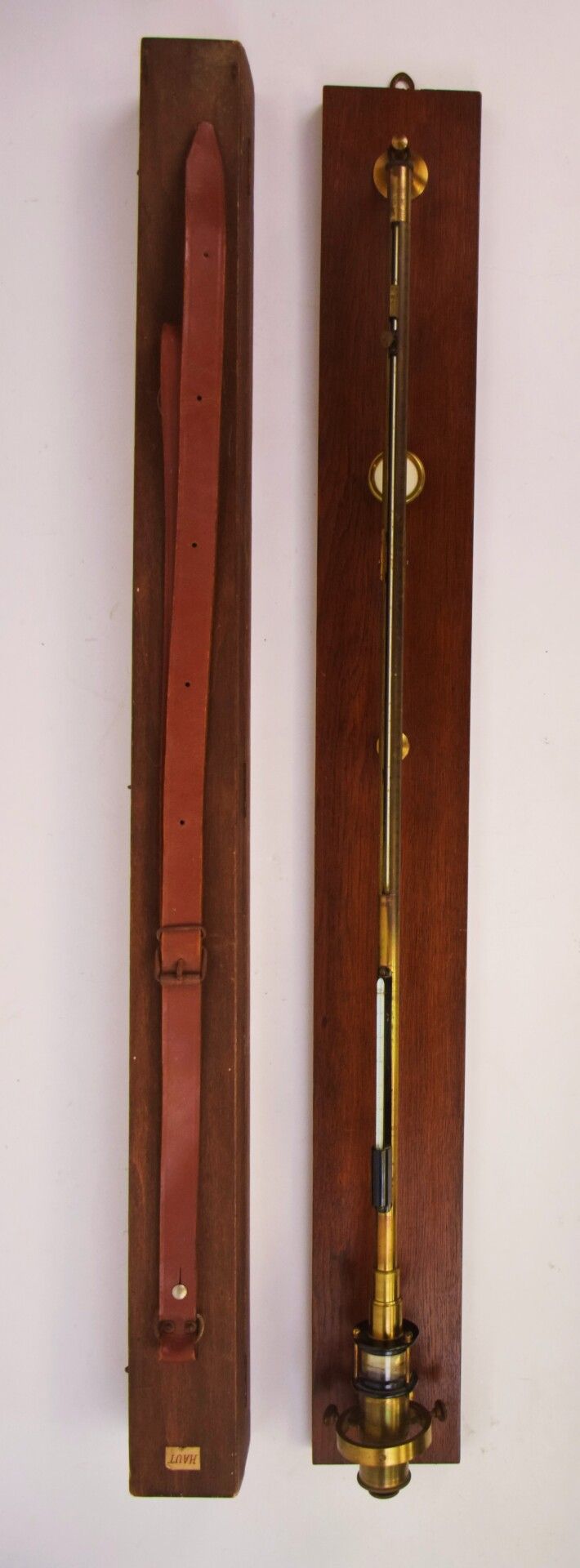 Null Barómetro de mercurio de latón FORTIN en su estuche original de madera natu&hellip;