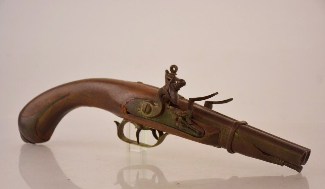 Null 中部地区

带并列枪管的燧发枪（一个锁要重新固定，有磨损、氧化和小碎片

19世纪