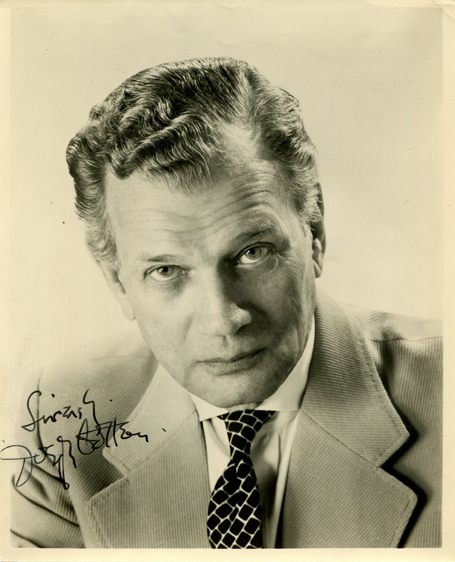 Null [Third man the]:科顿-约瑟夫：（1905-1994）美国演员，曾在《第三人》（1949）中饰演霍利-马丁斯。有签名的8x10复古照片，&hellip;