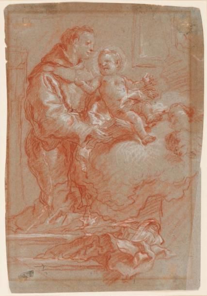 TIEPOLO GIOVANNI BATTISTA (VENISE 1696 - MADRID 1770) Saint Antoine de Padoue av&hellip;