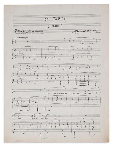 BENOIST-MÉCHIN JACQUES (1901-1983) MANUSCRITS MUSICAUX autographes, la plupart s&hellip;