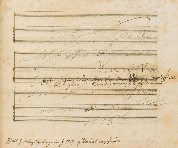 Null BEETHOVEN Ludwig van (1770-1827).
MANUSCRIT MUSICAL autographe signé, Ruf v&hellip;