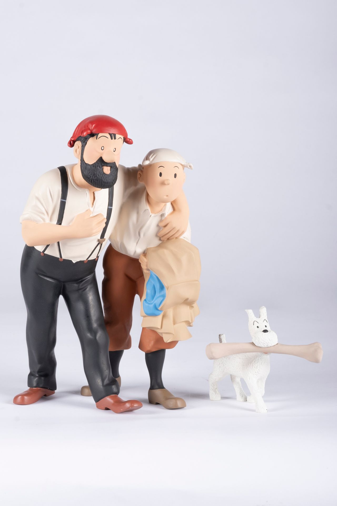 HERGÉ, Georges Remi dit (1907-1983) Leblon-Delienne resin Tintin Haddock Snowy i&hellip;
