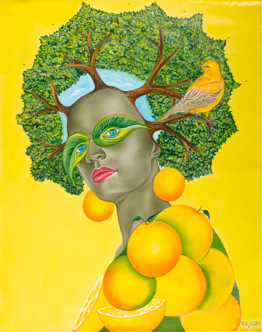 Mertins d’art Kusola (Kinshasa, 1996. Lives and works in Kinshasa, DRC) Pintura &hellip;