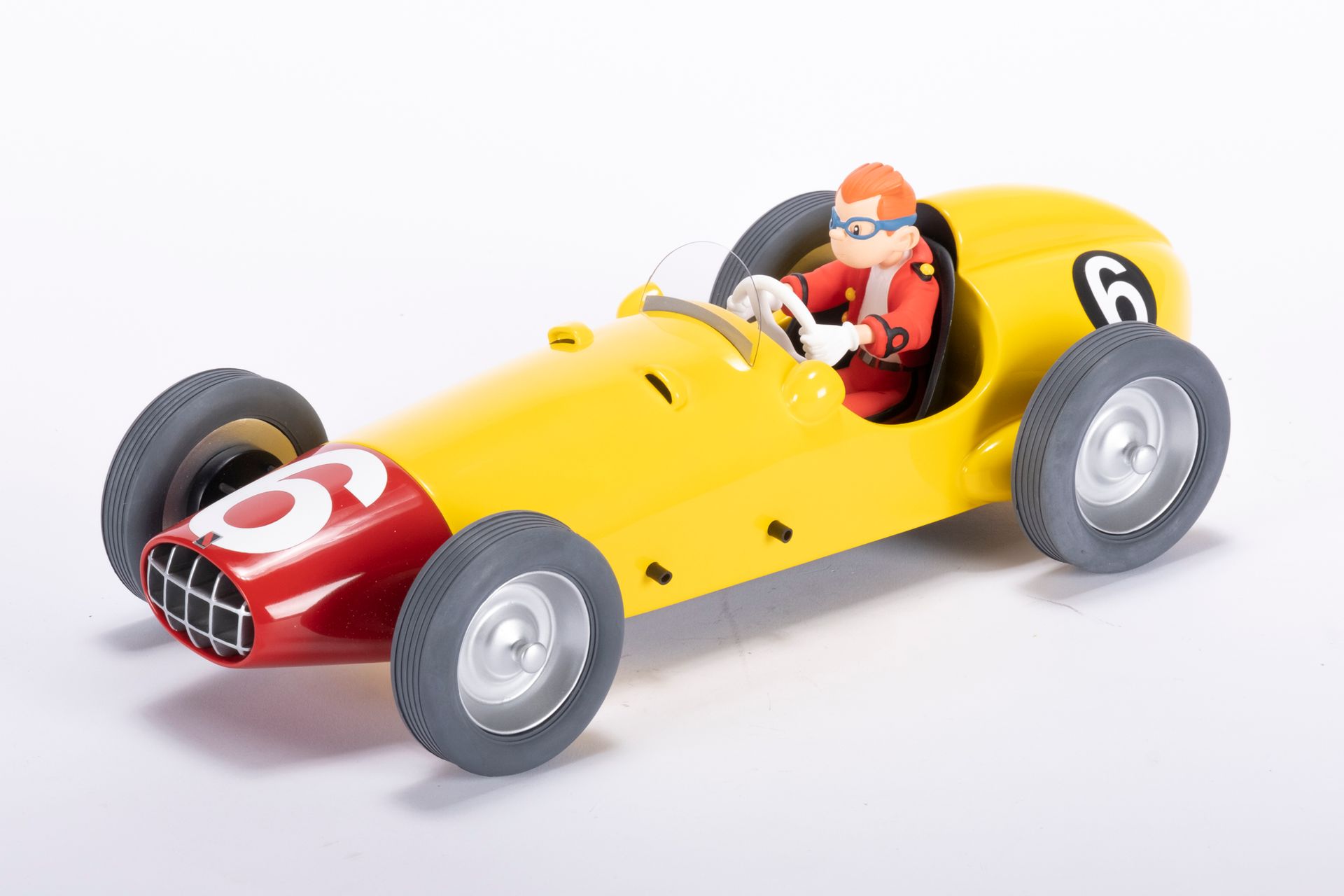 FRANQUIN, André (1924-1997) Aroutcheff, Spirou和Fantasio, Spirou驾驶的6号Turbo赛车，尺寸为2&hellip;