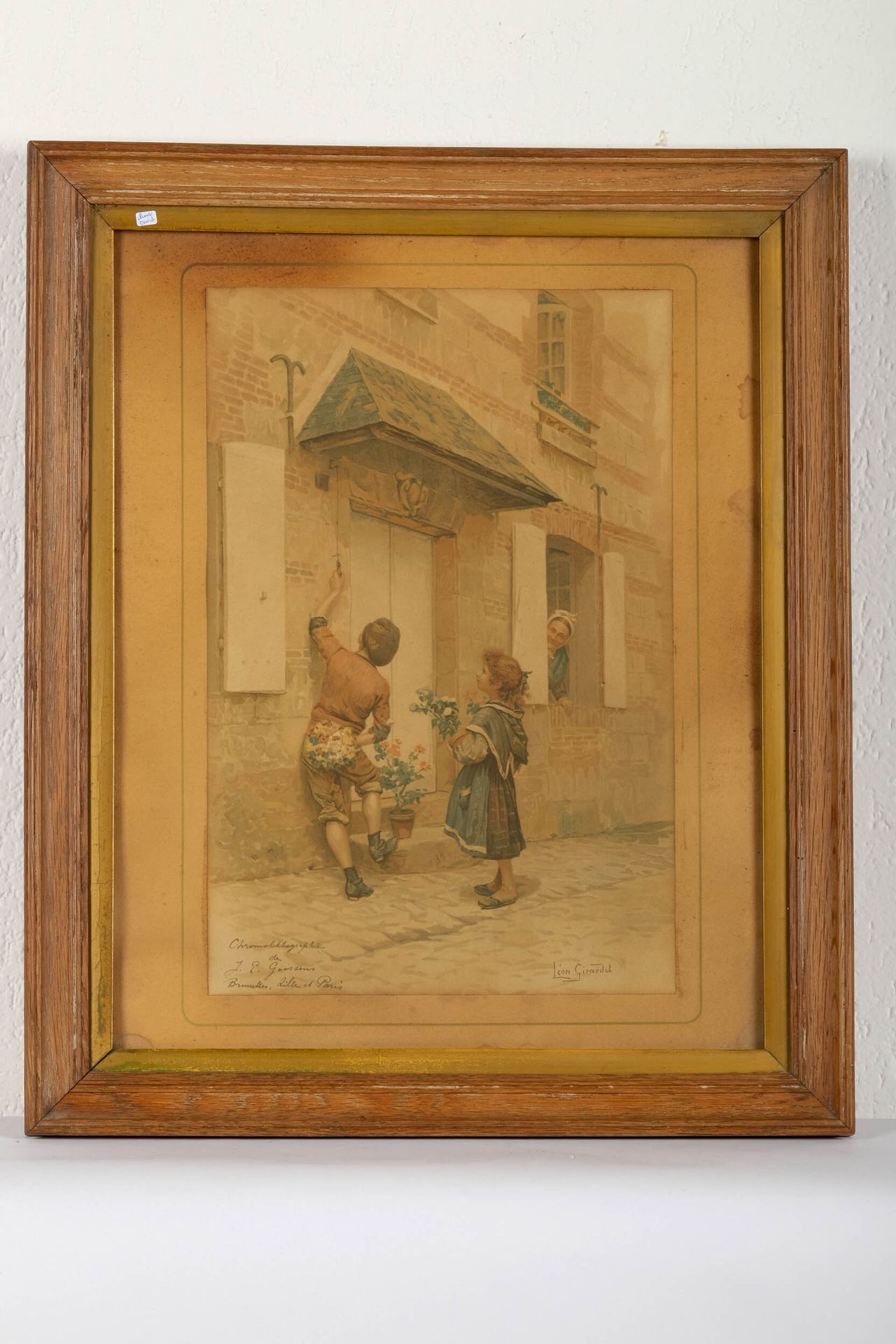 Léon GIRARDET (1857-1895) Chromolithografie von J. P. GOOSSENS Brüssel, Lille, P&hellip;