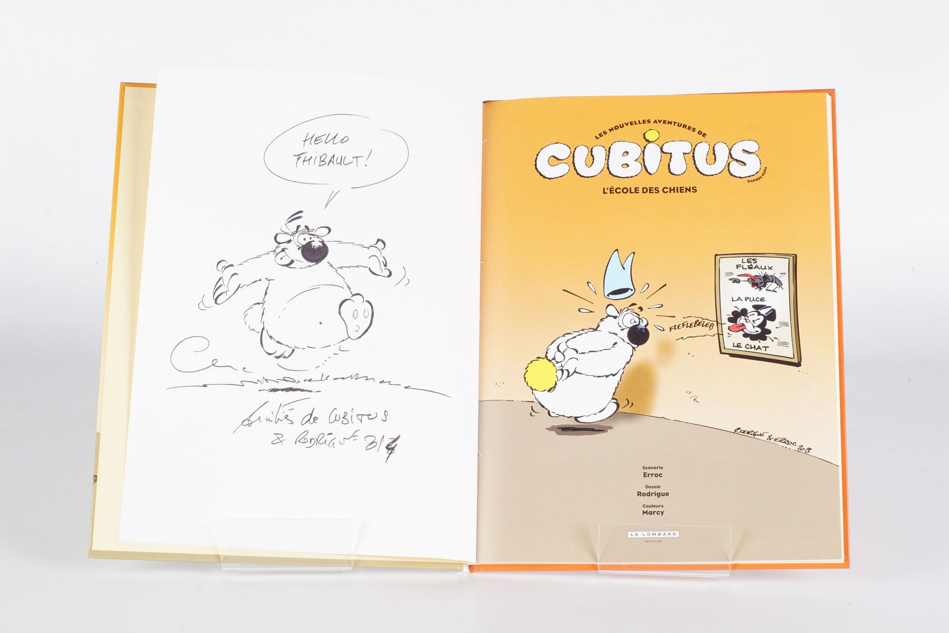 Collectifs Set of 4 albums in EO, signed and dedicated by RODRIGUE "Cubitus en p&hellip;
