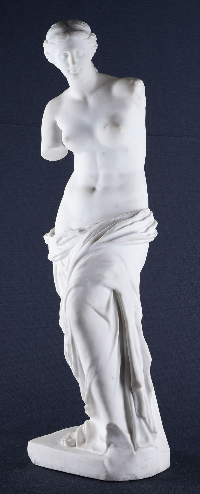 Louis DUPUIS (1842-1921) Vénus de Milo, 1896. Grande sculpture en marbre de Carr&hellip;