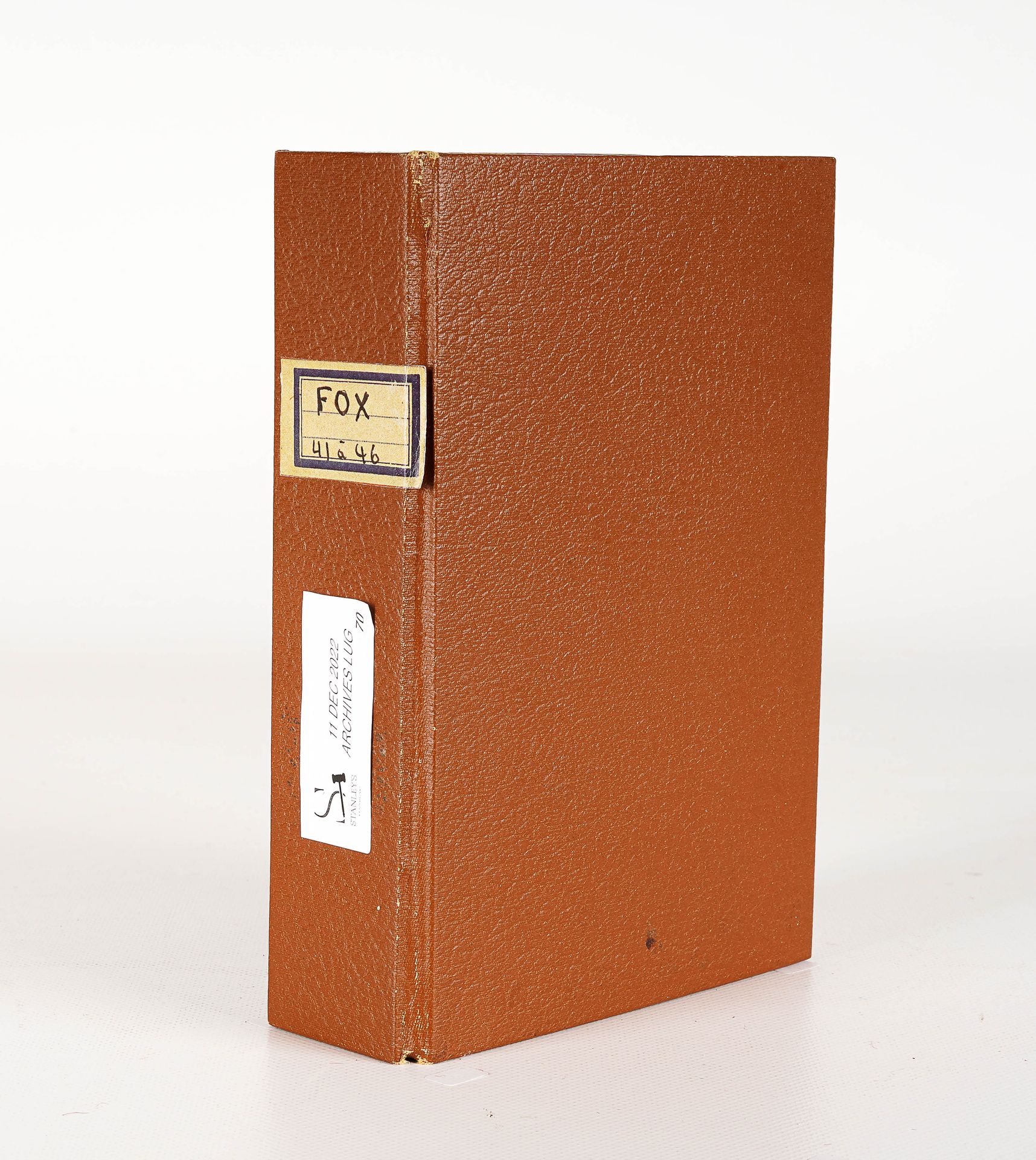 LUG SEMIC, ARCHIVES COMICS 有6个FOX编号41至46的活页夹，棕色人造皮革，尺寸为18.5 x 13厘米高。