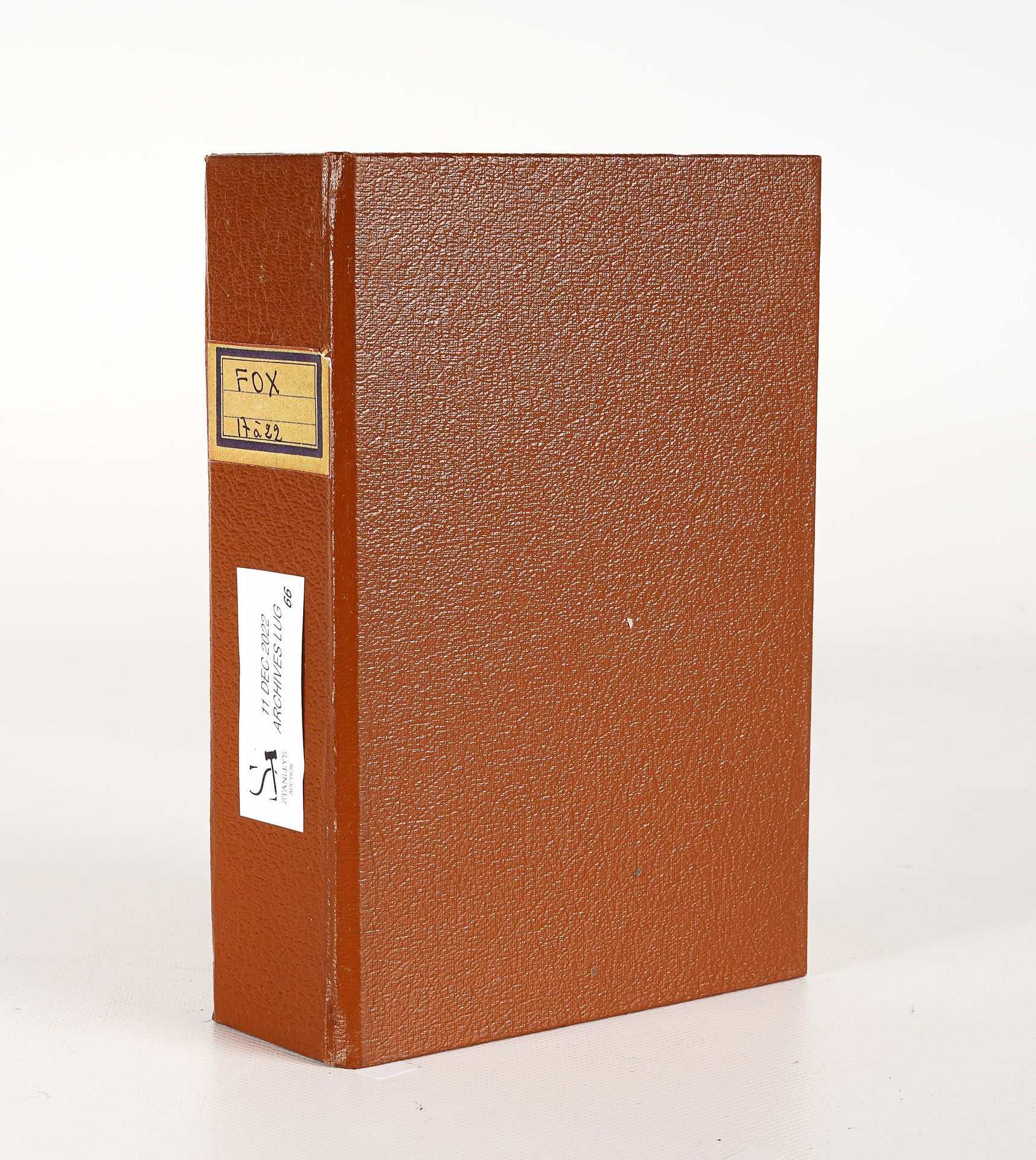 LUG SEMIC, ARCHIVES COMICS 有6个FOX编号17至22的活页夹，棕色皮革，尺寸为18.5 x 13厘米