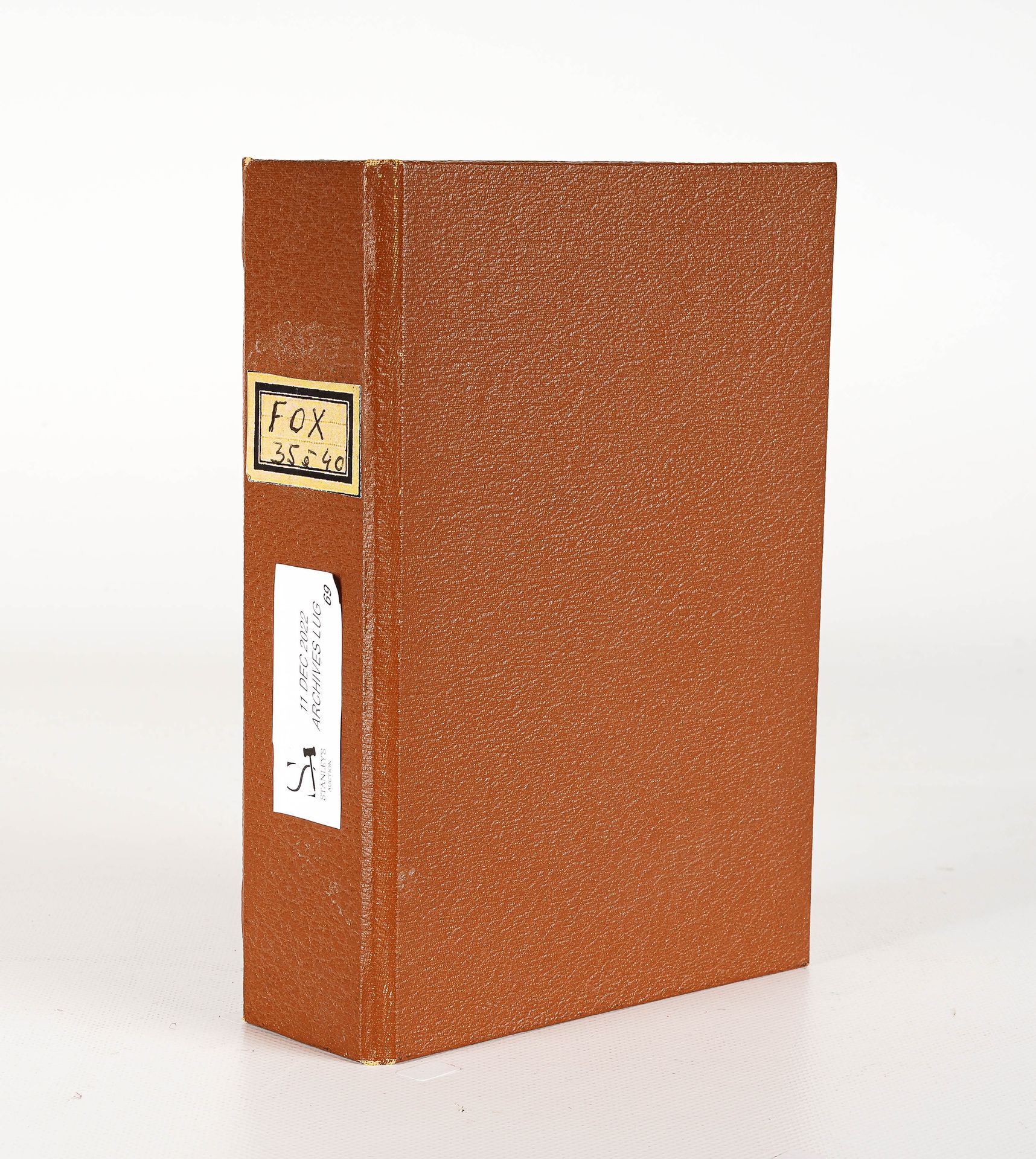 LUG SEMIC, ARCHIVES COMICS Binder with 6 FOX n° 35 to 40, brown leatherette, siz&hellip;