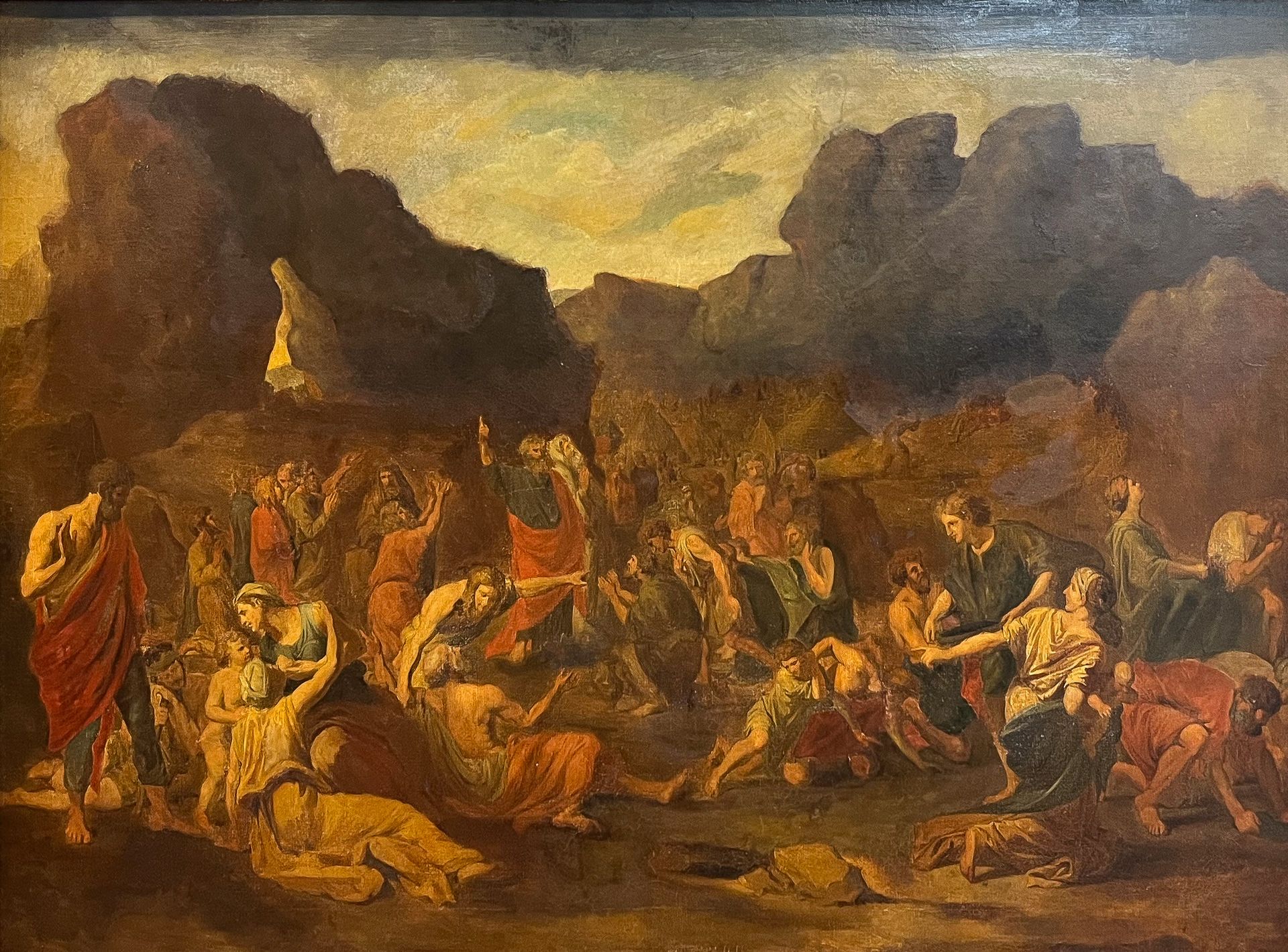 Nicolas POUSSIN (1594-1665) d'après "Die Israeliten sammeln das Manna in der Wüs&hellip;