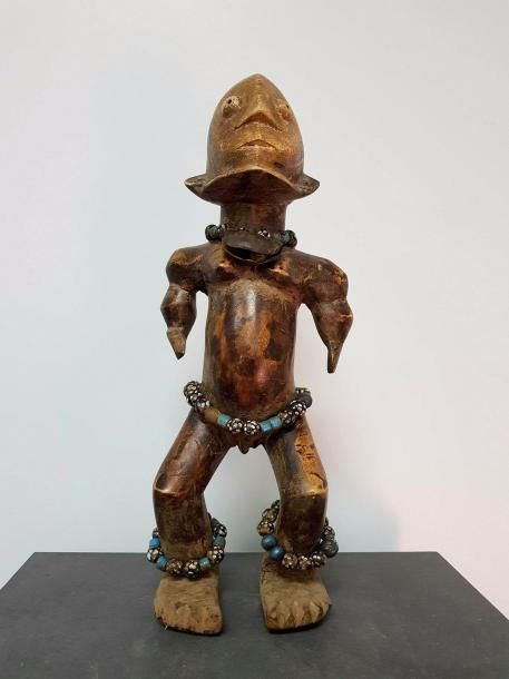 Null Congo, Ubangi, Ngbandi, figure de fertilité, figure et vulve à sculpture tr&hellip;