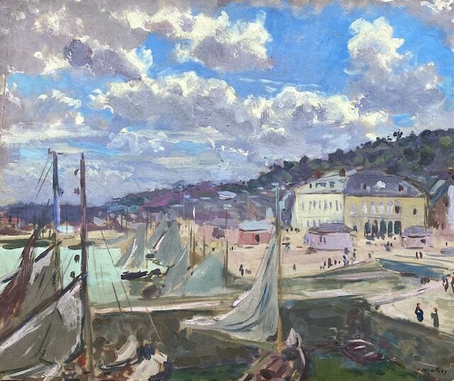 Null Jacques MATHEY (1883-1973): Veduta di un porto affollato

Olio su tavola fi&hellip;