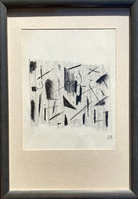 Null Jacques GERMAIN (1915-2001) : Composition abstraite. 

Crayon noir et fusai&hellip;