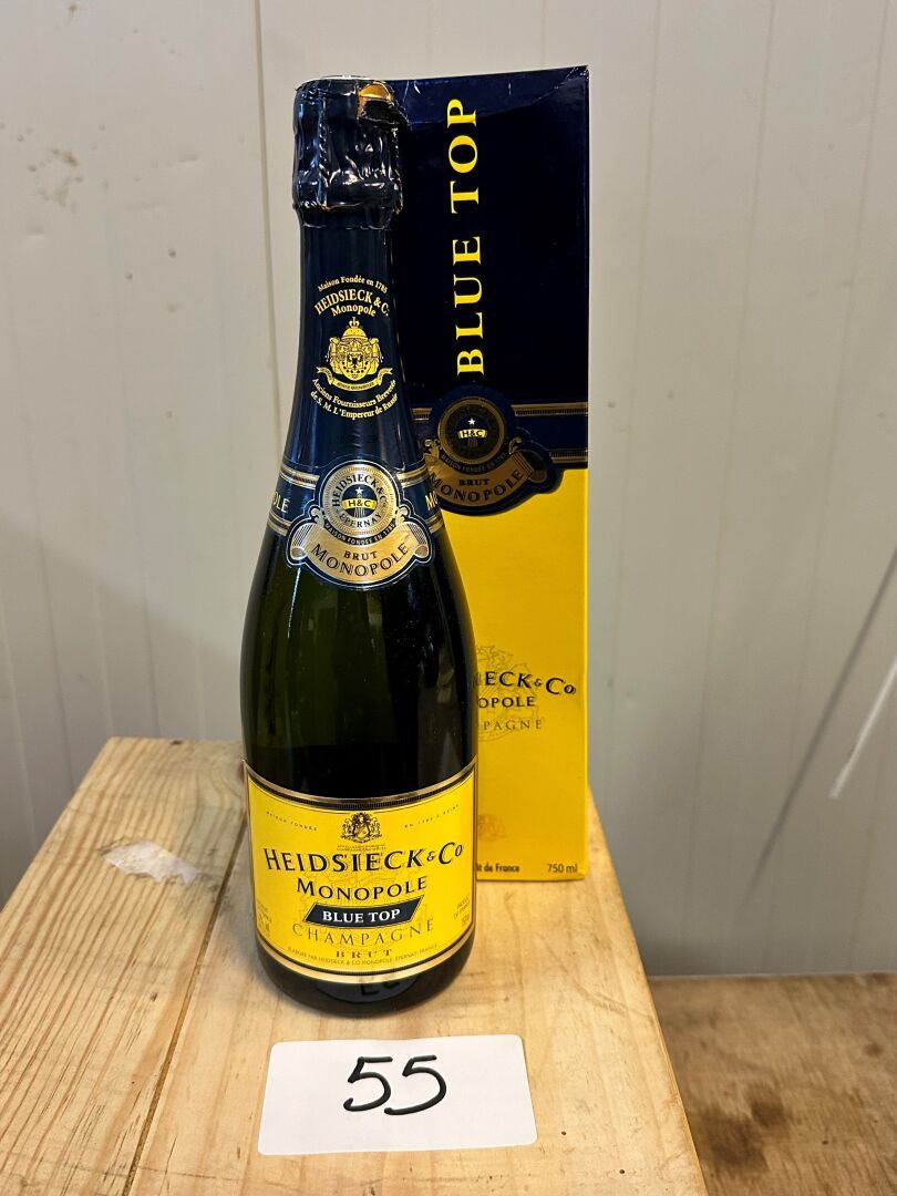 Null 1 blle Champagne HEIDSIECK & Co Monopole Blue Top (dans sa boîte)