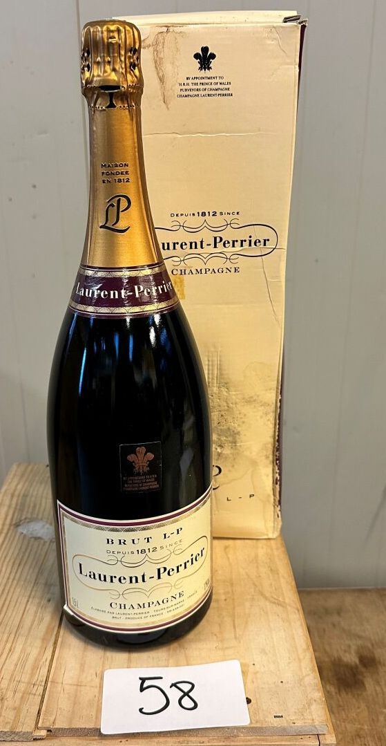 Null 1 Magnumflasche Champagne Laurent-Perrier Brut L-P (in einer Schachtel)