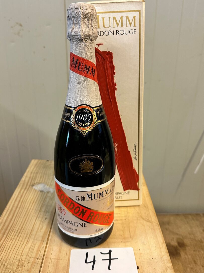 Null 1 blister di Champagne MUMM Cordon Rouge 1985 (nella sua scatola)