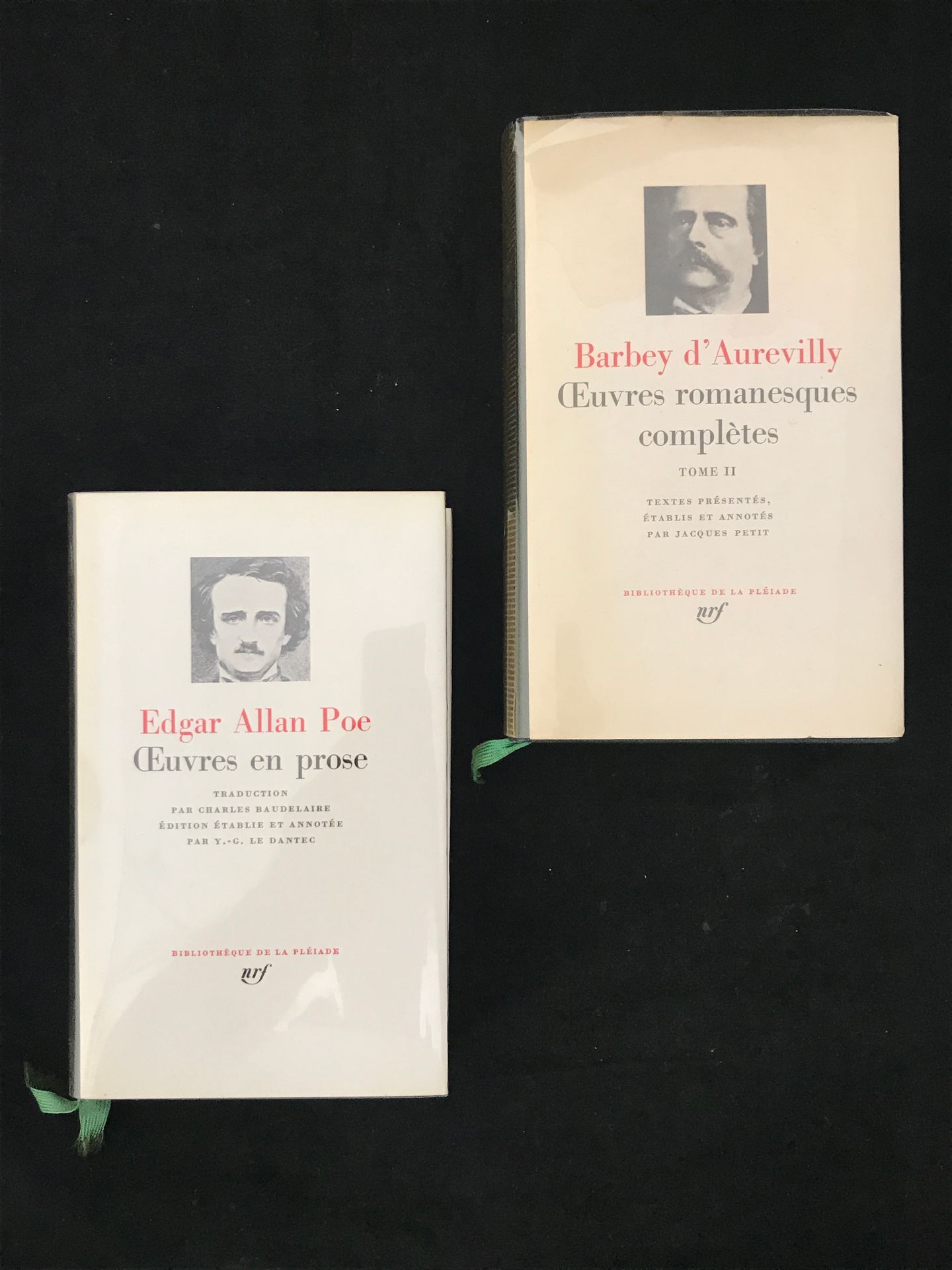 Null La Pléiade, ensemble de deux volumes comprenant: 

- Edgar Allan POE "Œuvre&hellip;