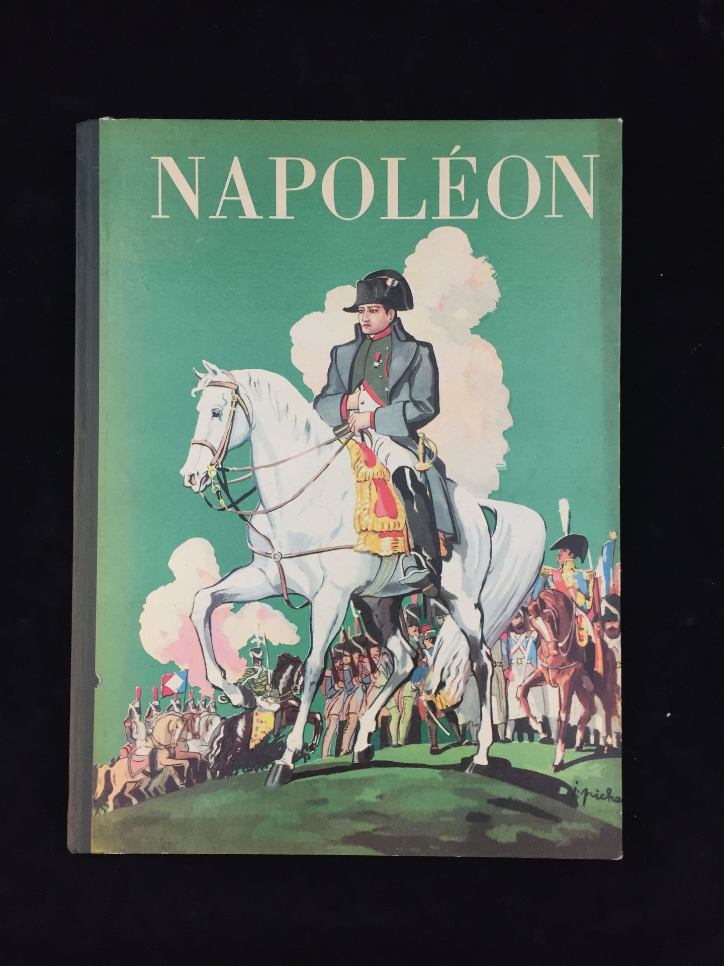 Null BURNAND（Jean-Jacques PICHARD的插图），《拿破仑》，Gründ书店，巴黎。大型精装本，共4册。一个精美的副本。